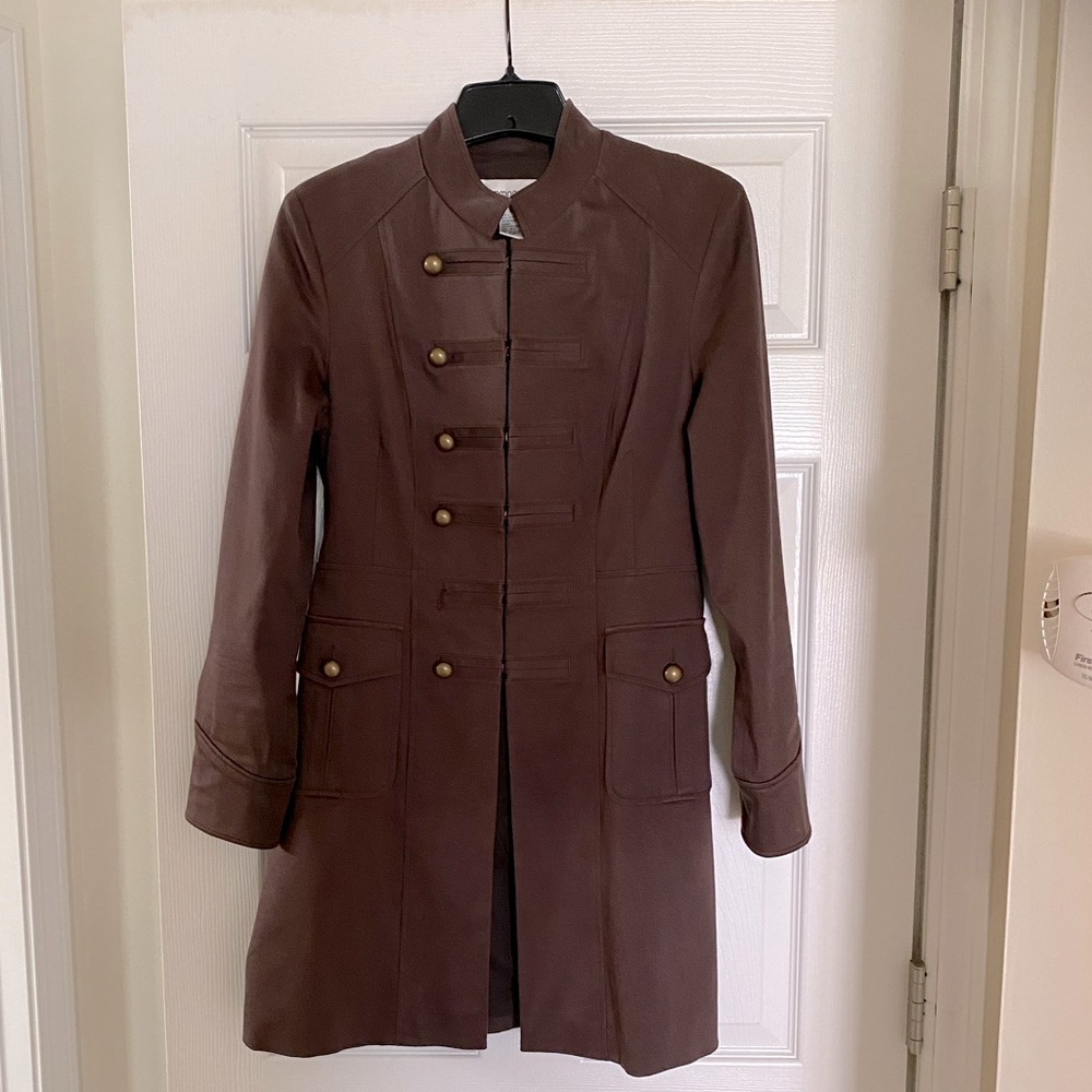 Brown double breasted blazer from  Bloomingdales